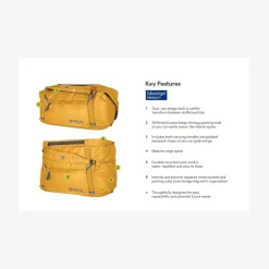 Double Haul konvertibel taske - 55L