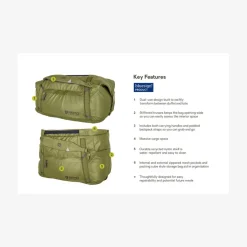 Double Haul konvertibel taske - 55L