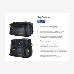 Double Haul konvertibel taske - 70L