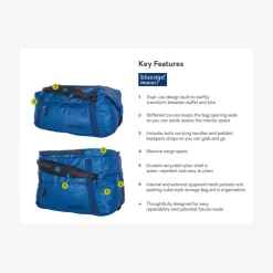Double Haul konvertibel taske - 55L