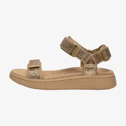 Line Glitter damesandal