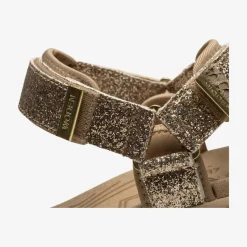 Line Glitter damesandal