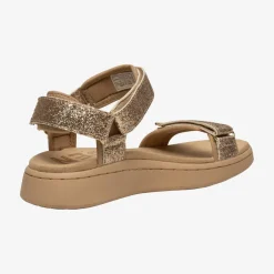 Line Glitter damesandal