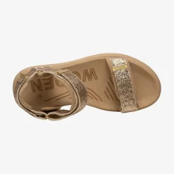 Line Glitter damesandal
