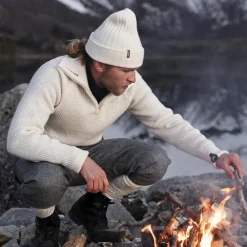 Rav sweater med lynlås