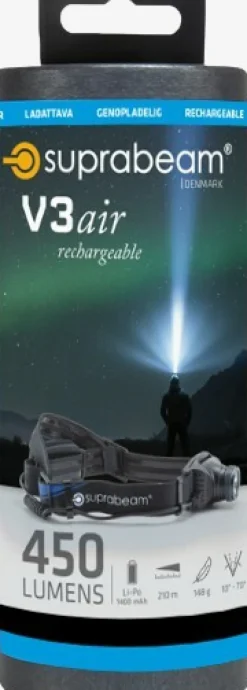 V3air genopladelig pandelampe